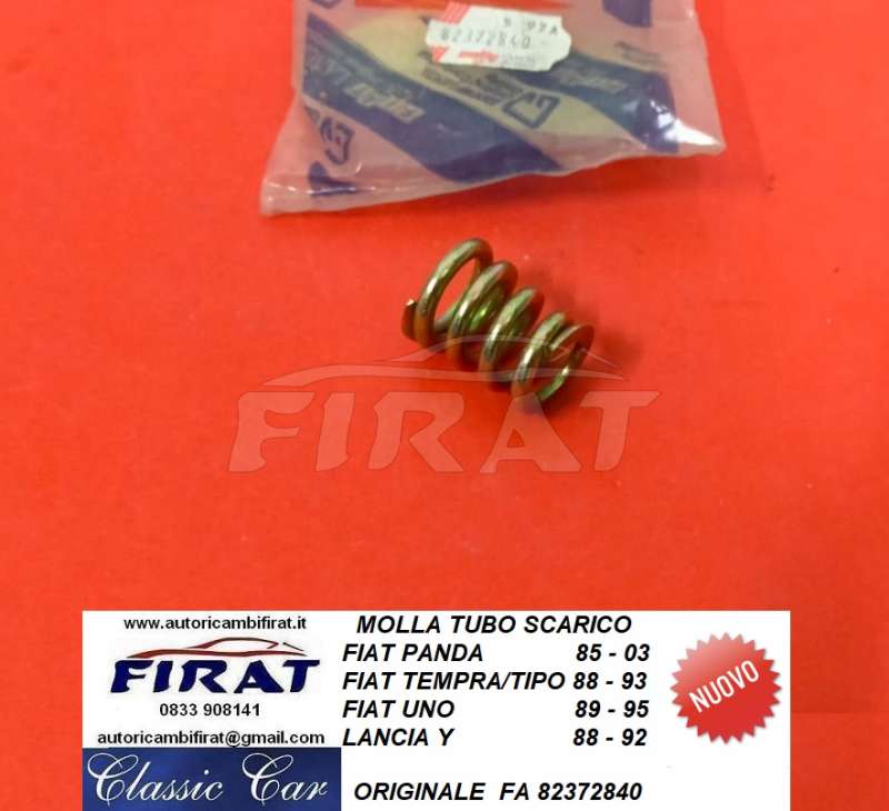 MOLLA TUBO SCARICO FIAT PANDA -UNO LANCIA Y (82372840)